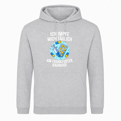 Unisex Hoodie Impfen -  Heather Grey