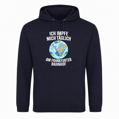 Unisex Hoodie Impfen - French Navy