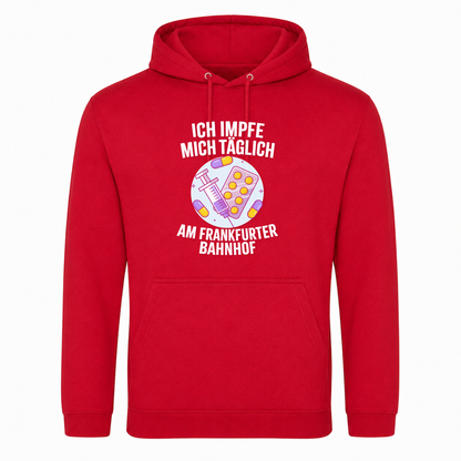 Unisex Hoodie Impfen - rot