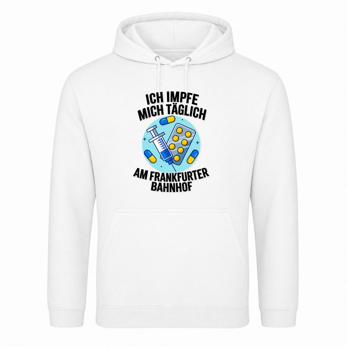 Unisex Hoodie Impfen - Weiß