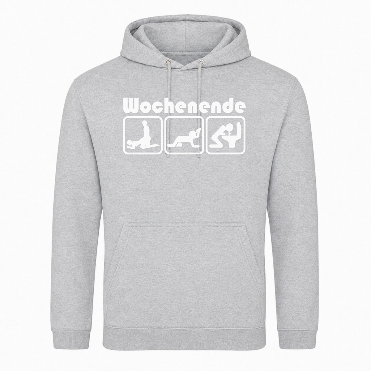 Unisex Hoodie Wochenende -  Heather Grey