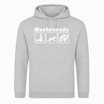 Unisex Hoodie Wochenende -  Heather Grey