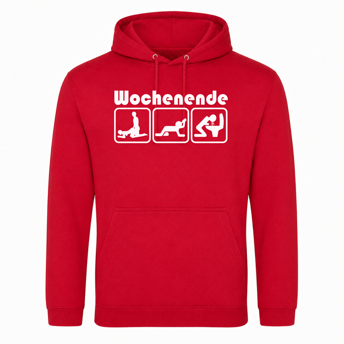 Unisex Hoodie Wochenende - rot
