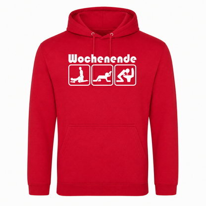Unisex Hoodie Wochenende - rot
