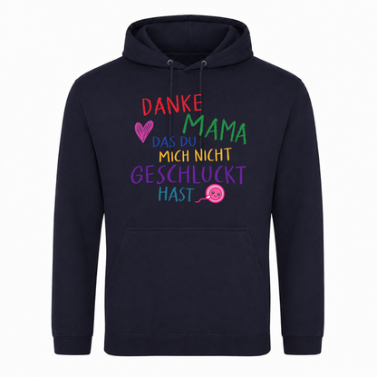 Unisex Hoodie Danke Mama - French Navy