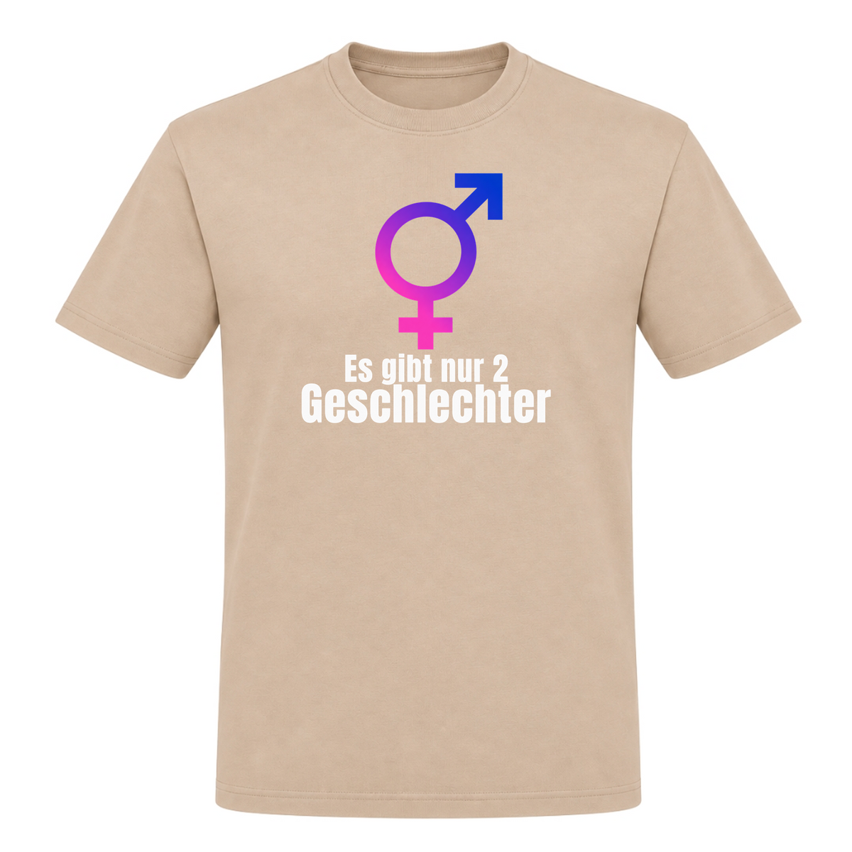 Unisex T-Shirt Es gibt nur 2 Geschlechter - Rope