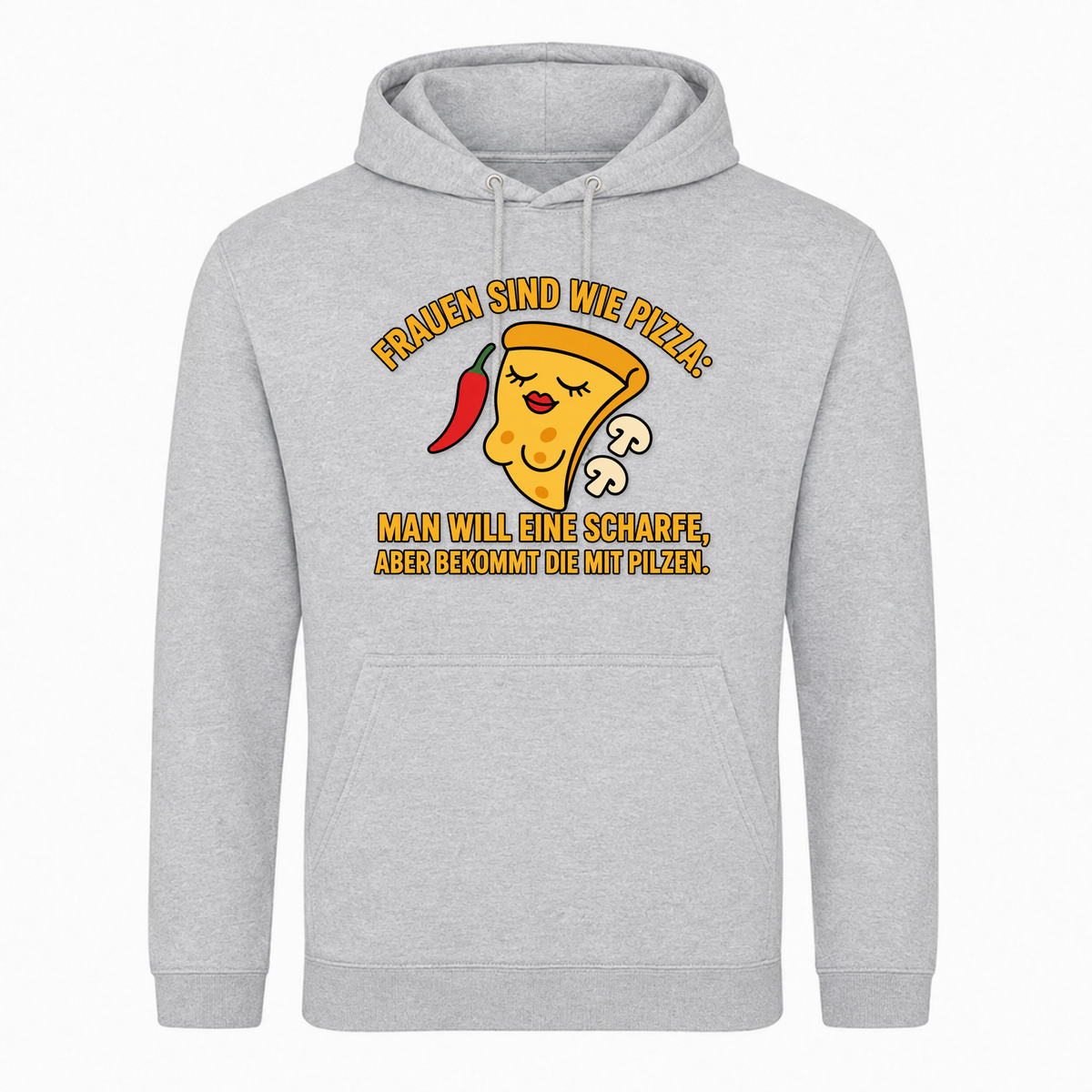 Unisex Hoodie Frauen sind wie Pizza -  Heather Grey