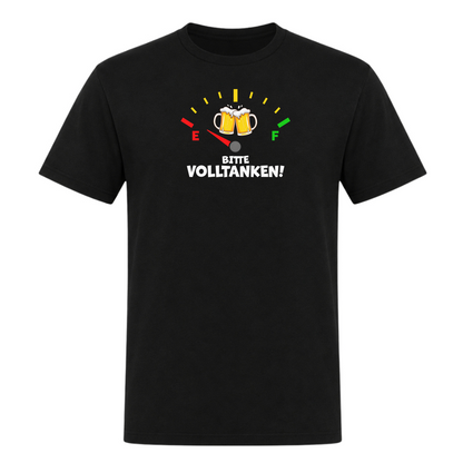 Premium Tank Top Bitte Volltanken! - Deep Black