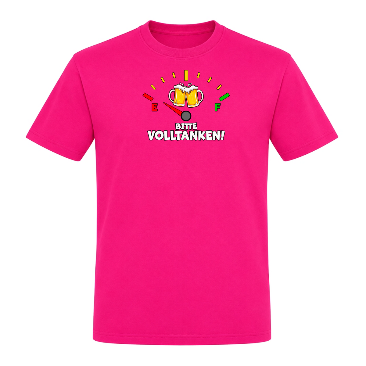 Premium Tank Top Bitte Volltanken! - Fuchsia