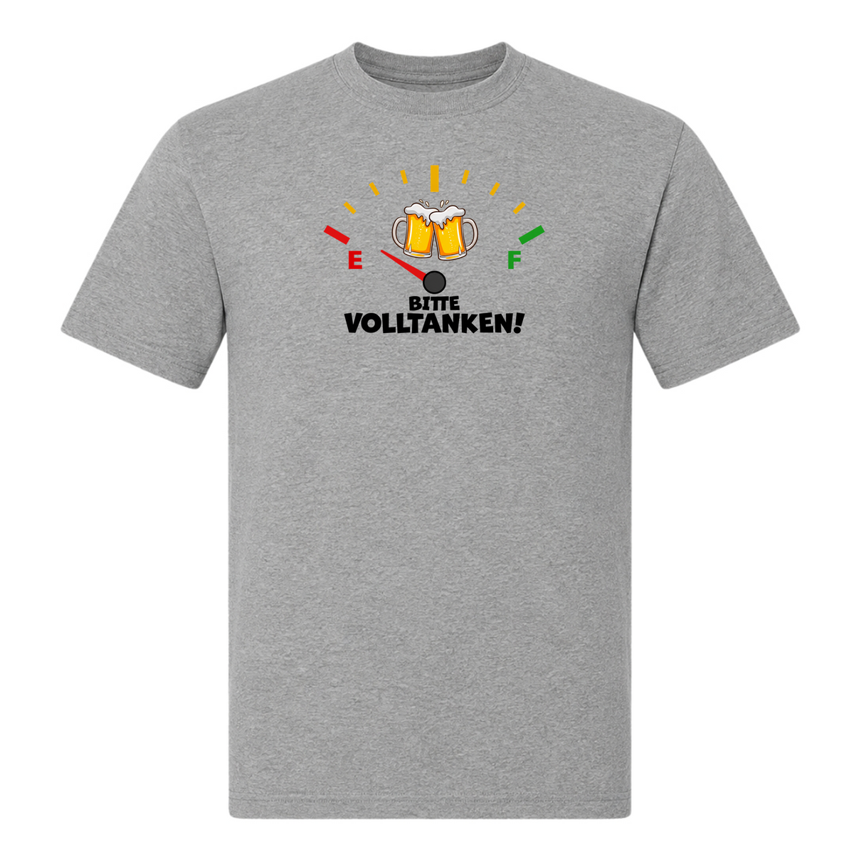 Premium Tank Top Bitte Volltanken! - Grey Melange