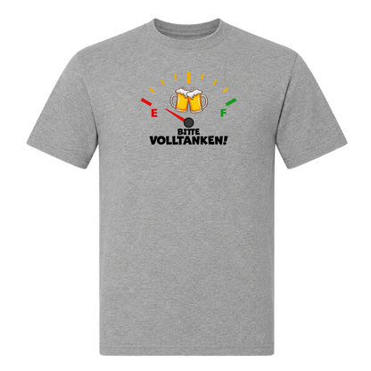 Premium Tank Top Bitte Volltanken! - Grey Melange
