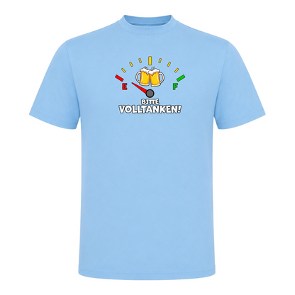 Premium Tank Top Bitte Volltanken! - Sky Blue