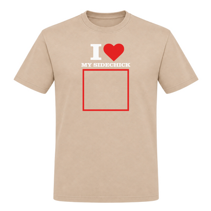 I ♥️ My Sidechick "Personalisierbar" Unisex T-Shirt - Rope