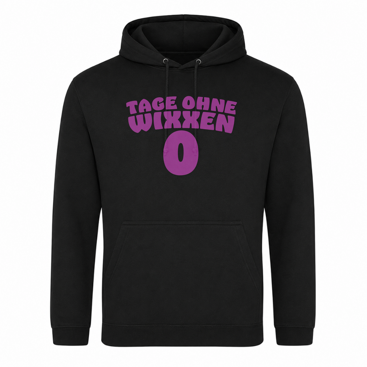 Unisex Hoodie Tage ohne Wixxen - Schwarz