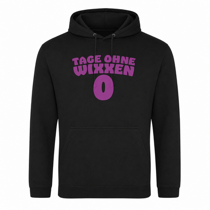 Unisex Hoodie Tage ohne Wixxen - Schwarz