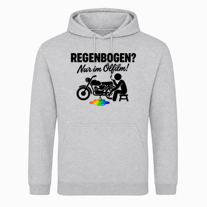 Unisex Hoodie REGENBOGEN? Nur im ölfilm -  Heather Grey