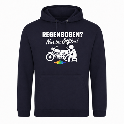 Unisex Hoodie REGENBOGEN? Nur im ölfilm - French Navy