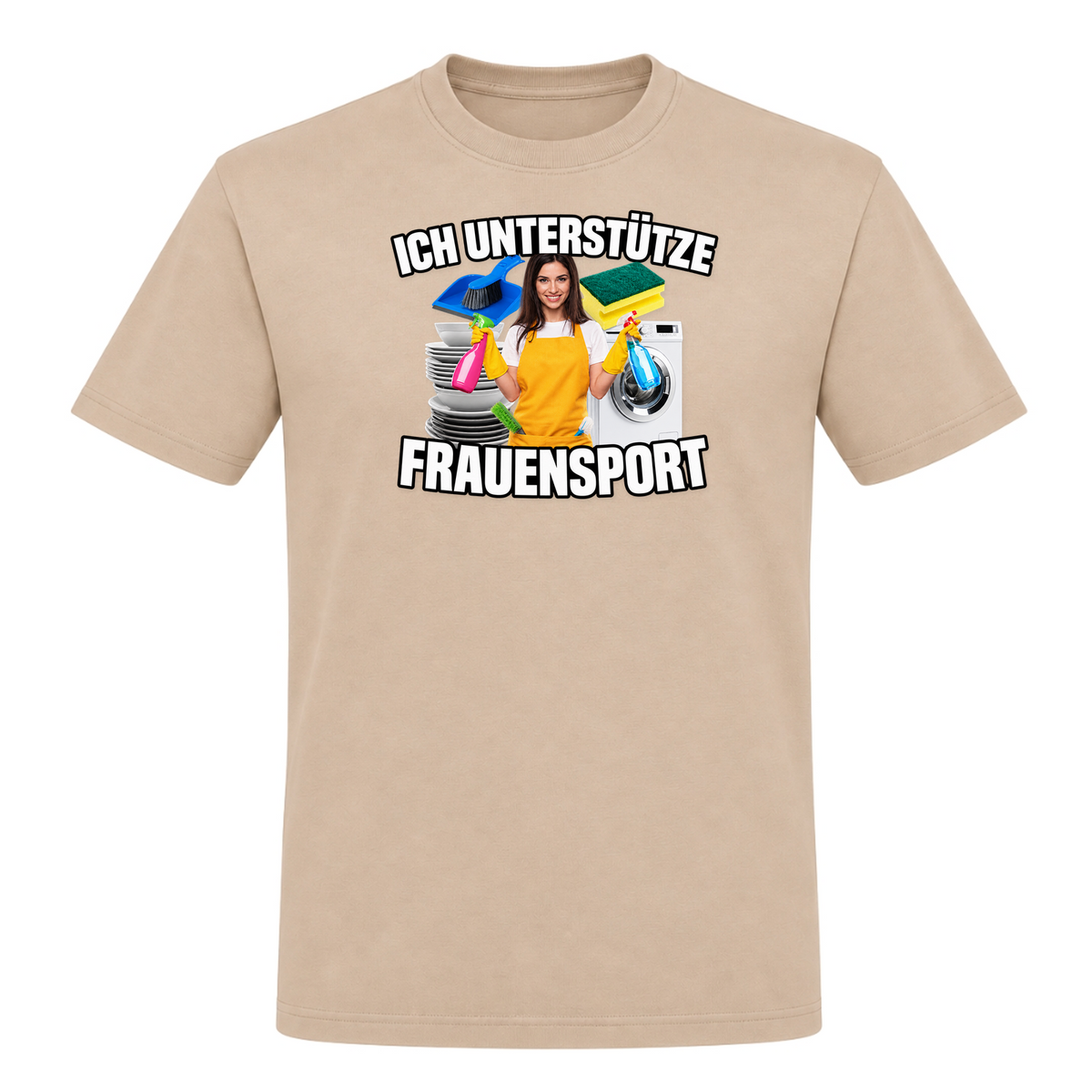 Unisex T-Shirt Ich unterstütze Frauensport - Rope
