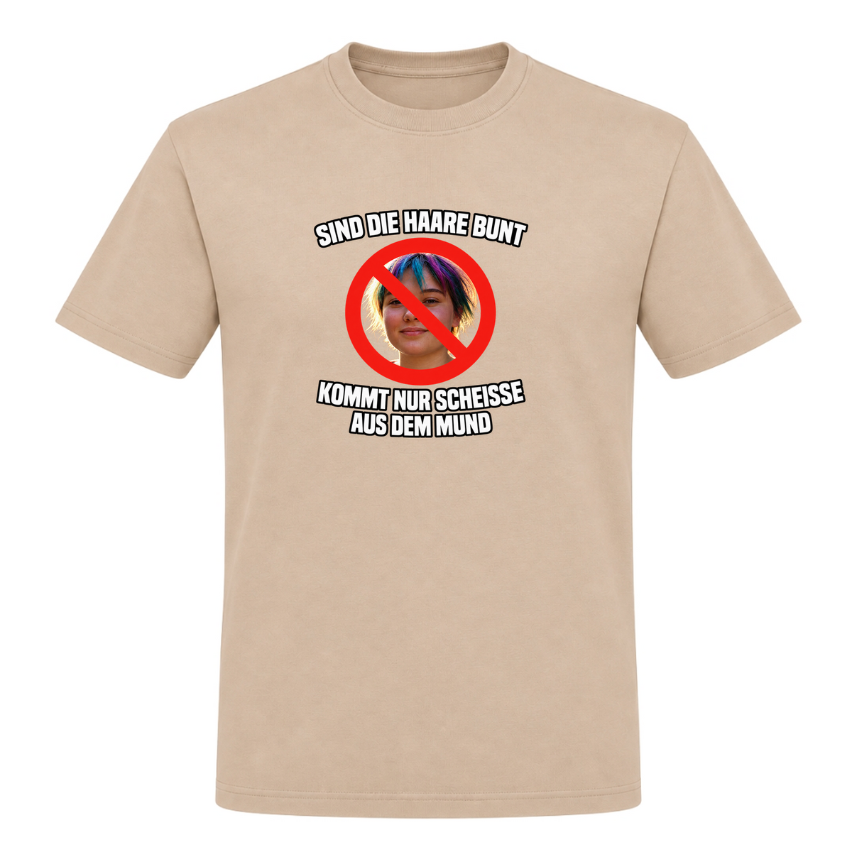 Unisex T-Shirt Sind die Haare Bunt... - Rope