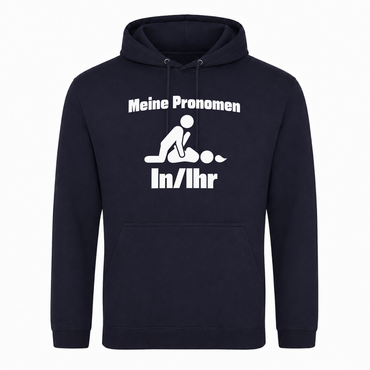 Unisex Hoodie Meine Pronomen - French Navy