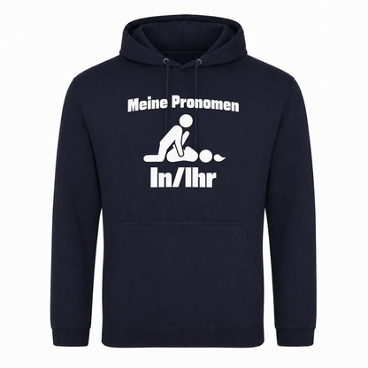 Unisex Hoodie Meine Pronomen - French Navy