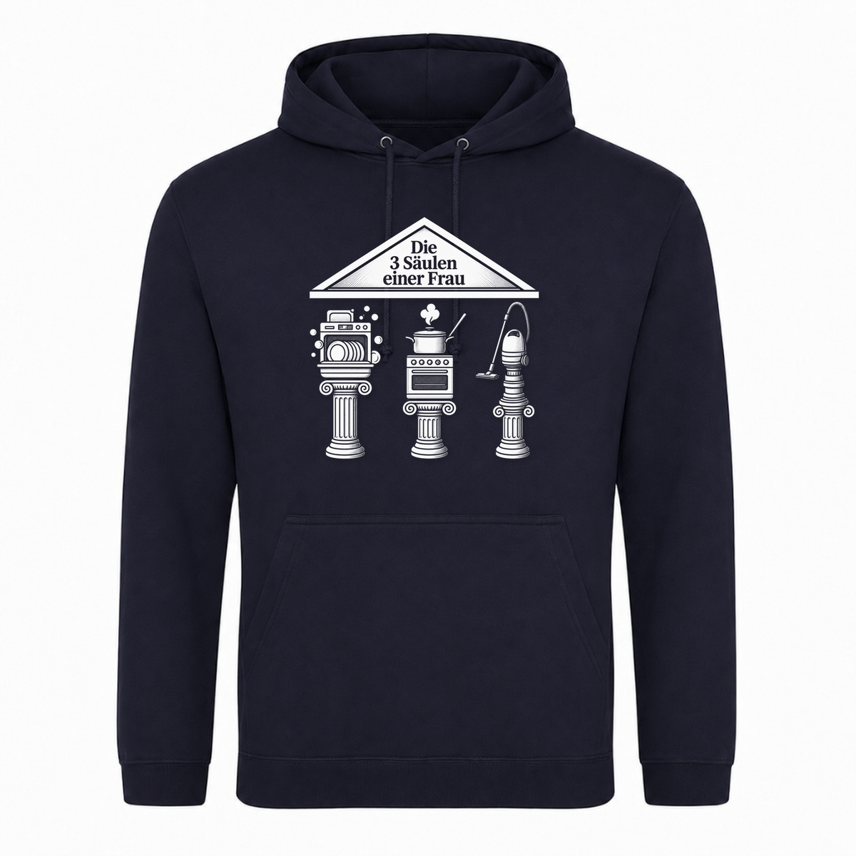 Unisex Hoodie Die 3 Säulen einer Frau - French Navy