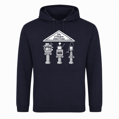 Unisex Hoodie Die 3 Säulen einer Frau - French Navy