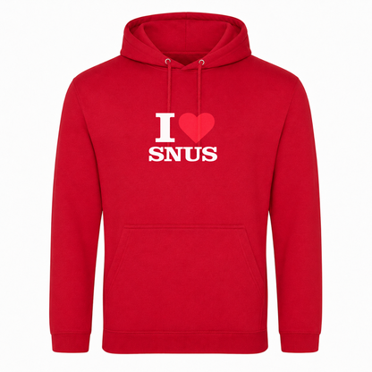I ♥️  Snus Unisex Hoodie - rot