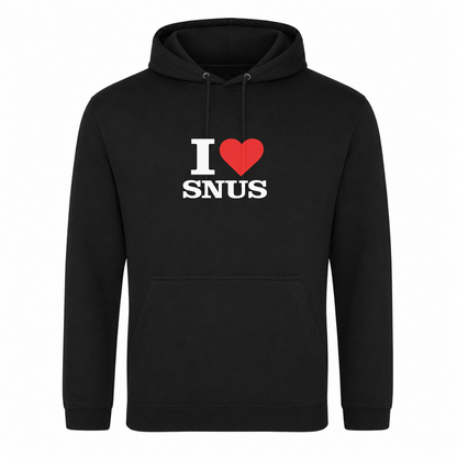 I ♥️  Snus Unisex Hoodie - Schwarz