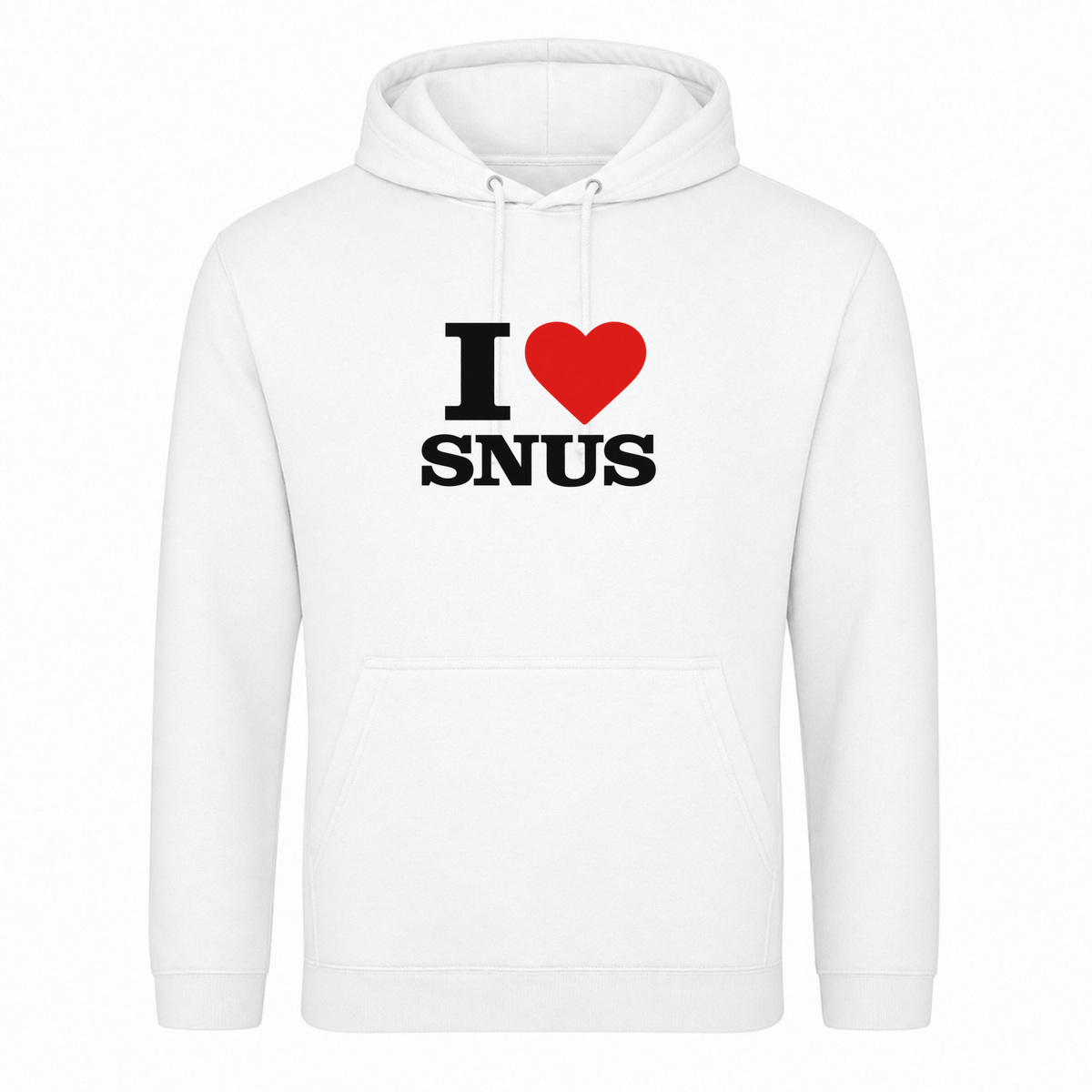 I ♥️  Snus Unisex Hoodie - Weiß