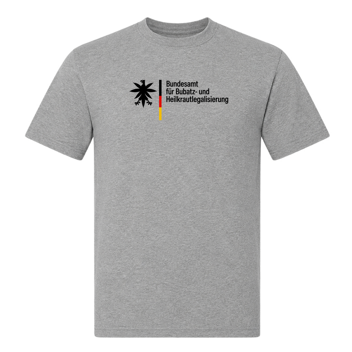 Unisex T-Shirt Bundesamt für Bubatz - Grey Melange