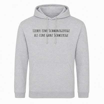 Unisex Hoodie Lieber eine Schwanzgierige -  Heather Grey