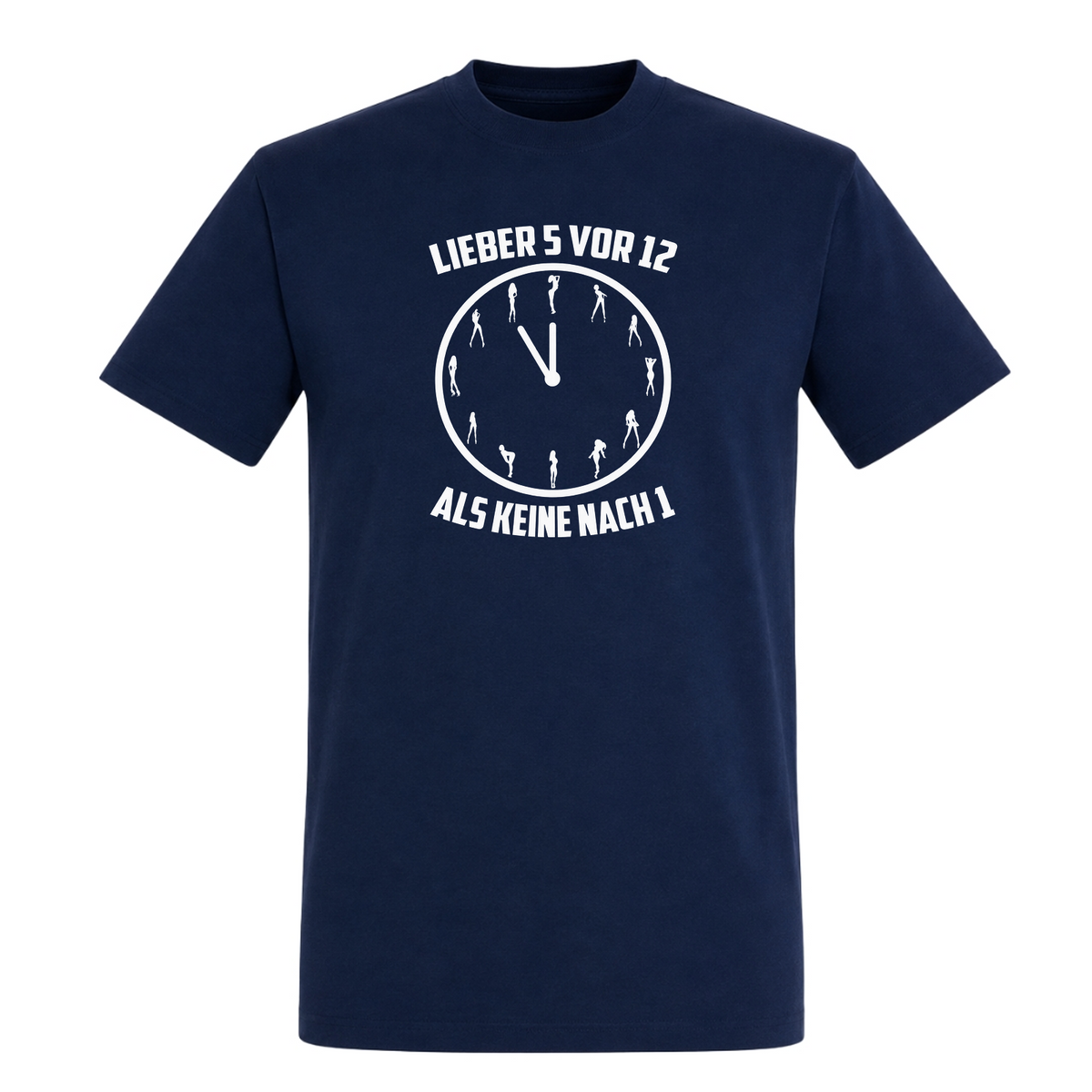 Unisex T-Shirt Lieber 5 vor 12 - French Navy