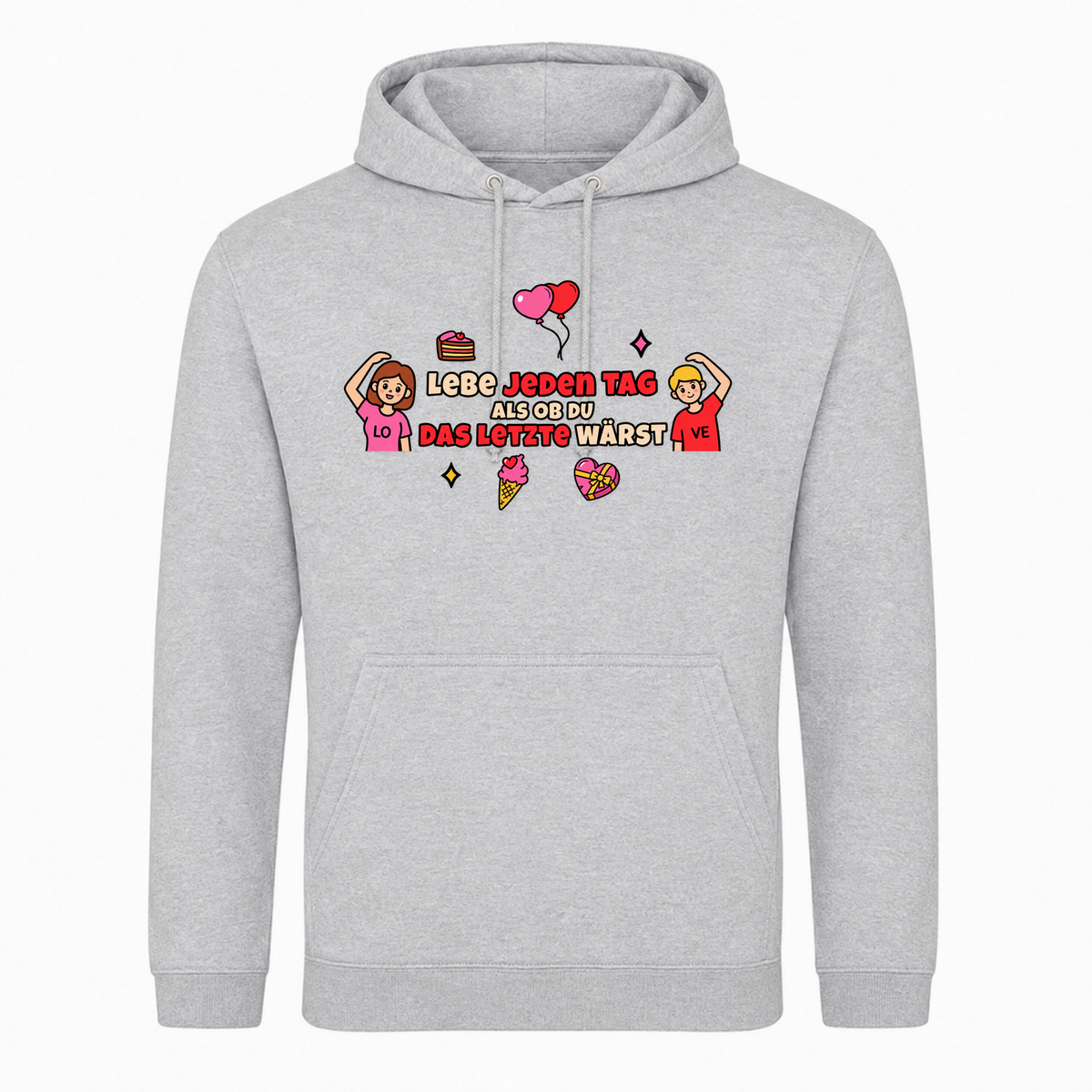 Unisex Hoodie Das letzte -  Heather Grey