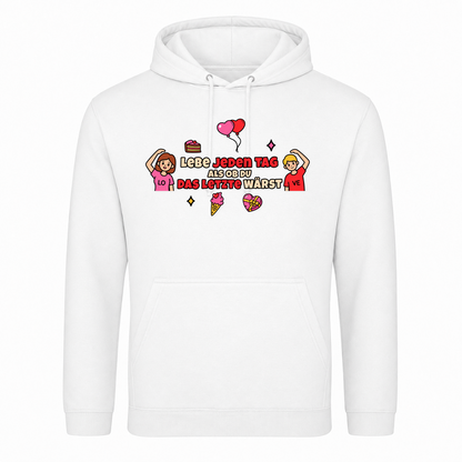 Unisex Hoodie Das letzte - Weiß