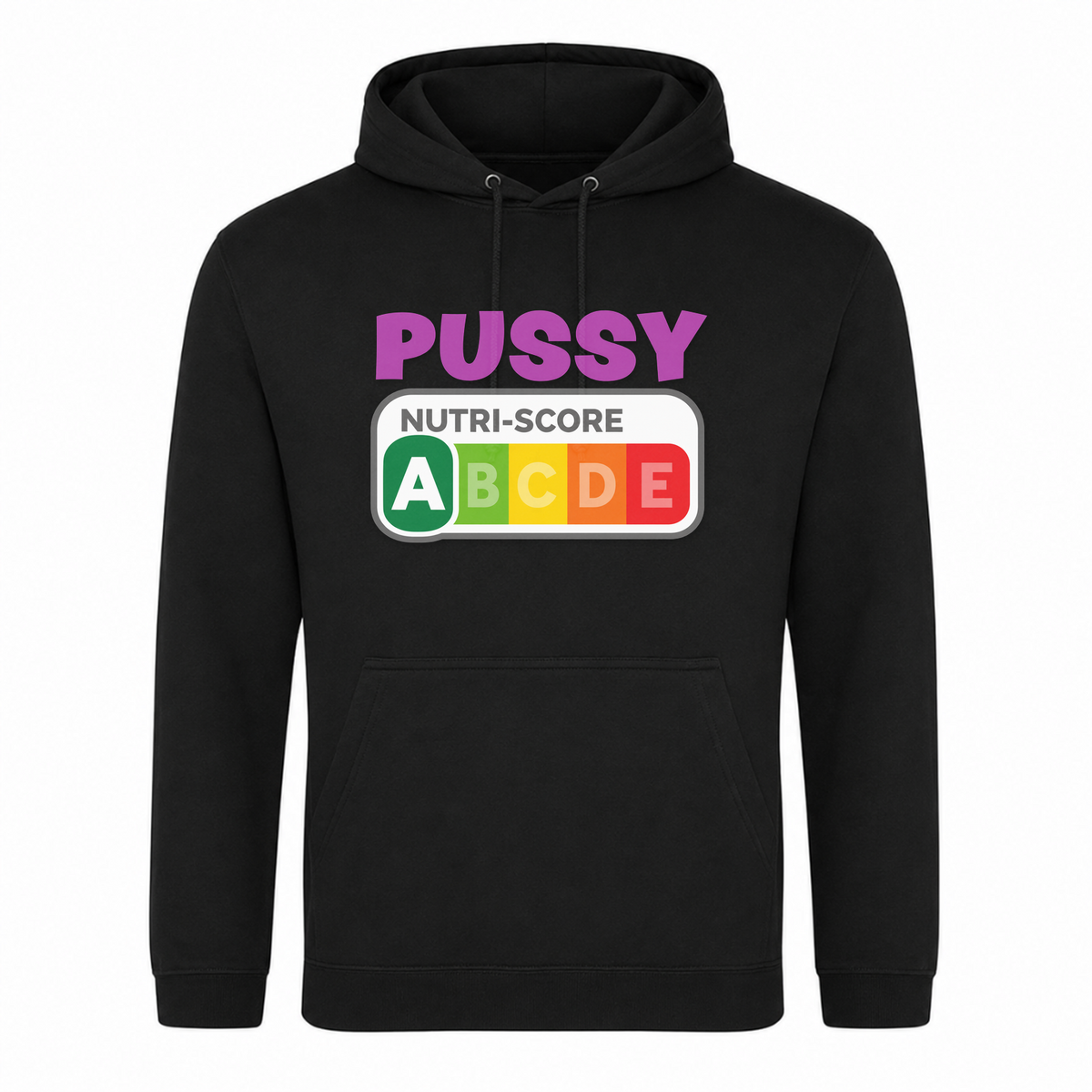 Unisex Hoodie Nutri Score - Schwarz