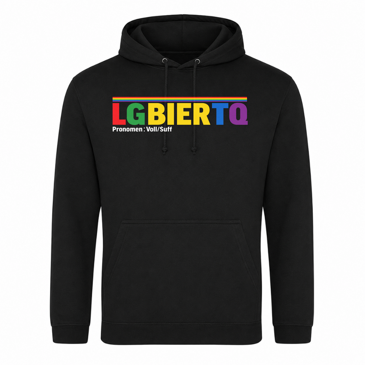 Unisex Hoodie LGBIERTQ - Schwarz