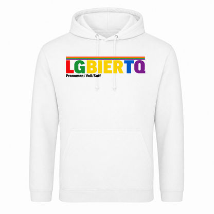 Unisex Hoodie LGBIERTQ - Weiß