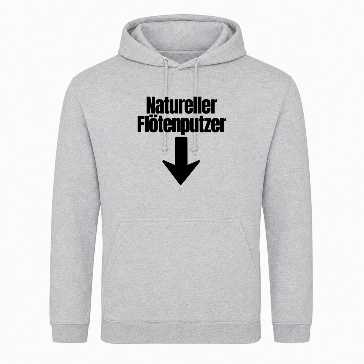 Unisex Hoodie Natureller Flötenputzer -  Heather Grey