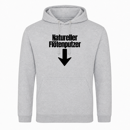 Unisex Hoodie Natureller Flötenputzer -  Heather Grey