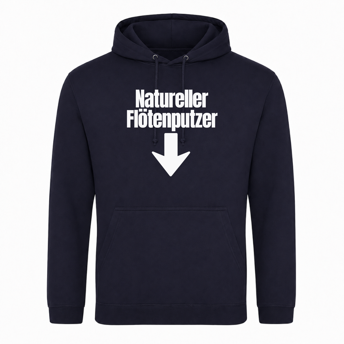 Unisex Hoodie Natureller Flötenputzer - French Navy