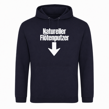 Unisex Hoodie Natureller Flötenputzer - French Navy