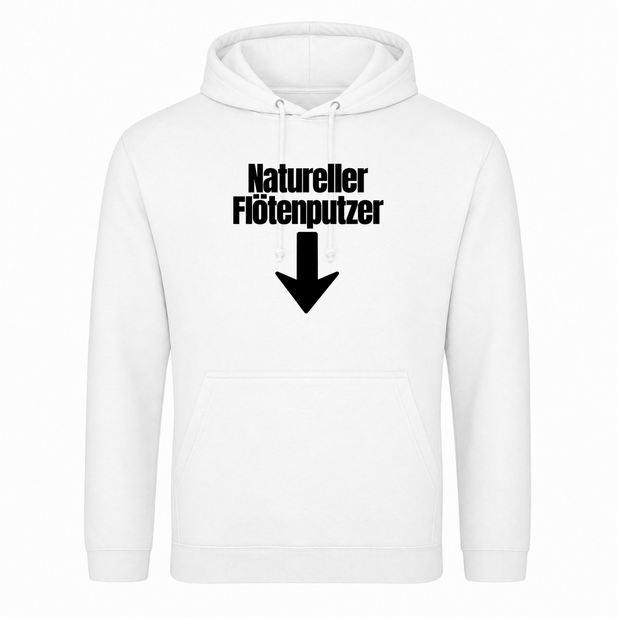 Unisex Hoodie Natureller Flötenputzer - Weiß