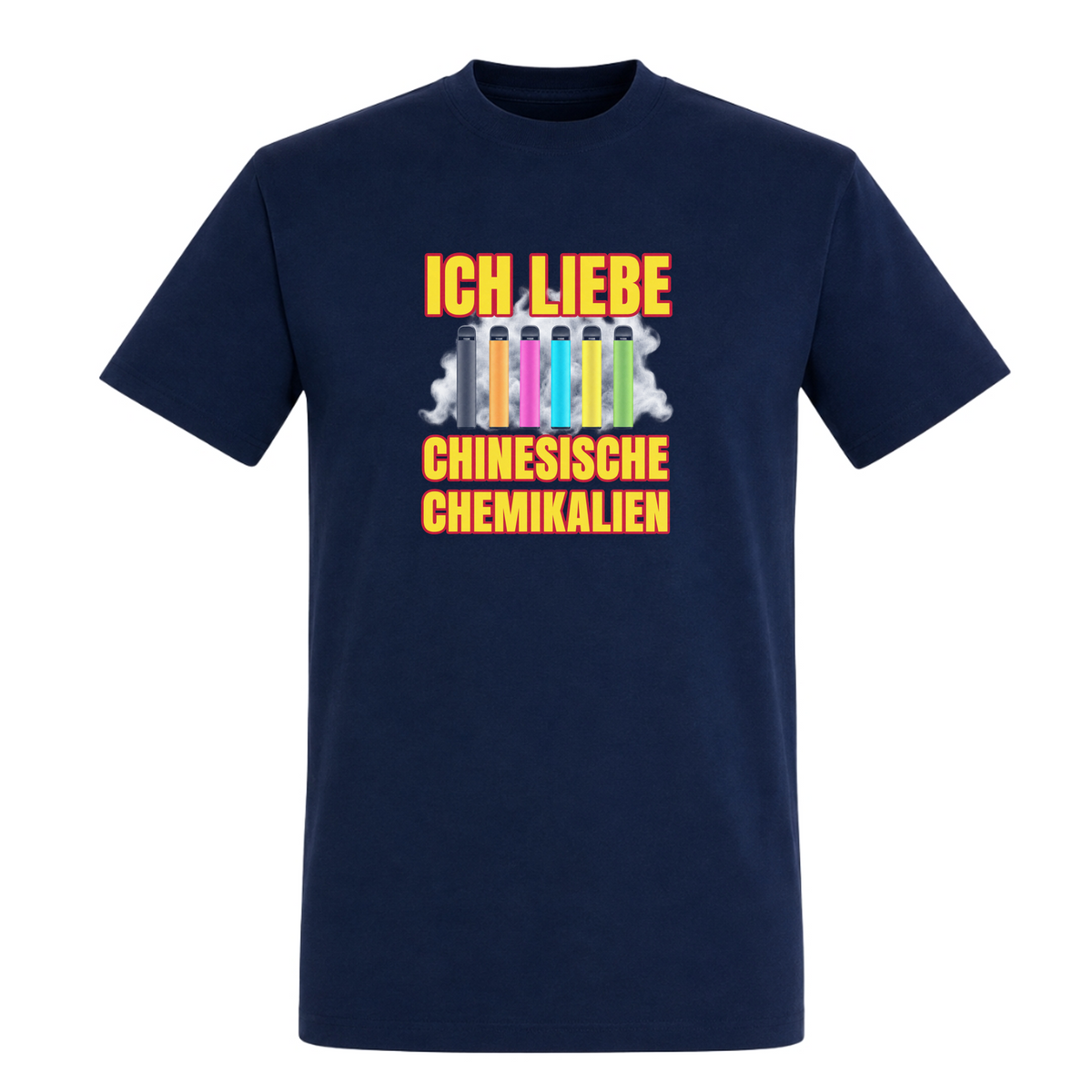 Unisex T-Shirt Ich Liebe Chinesische Chemikalien - French Navy