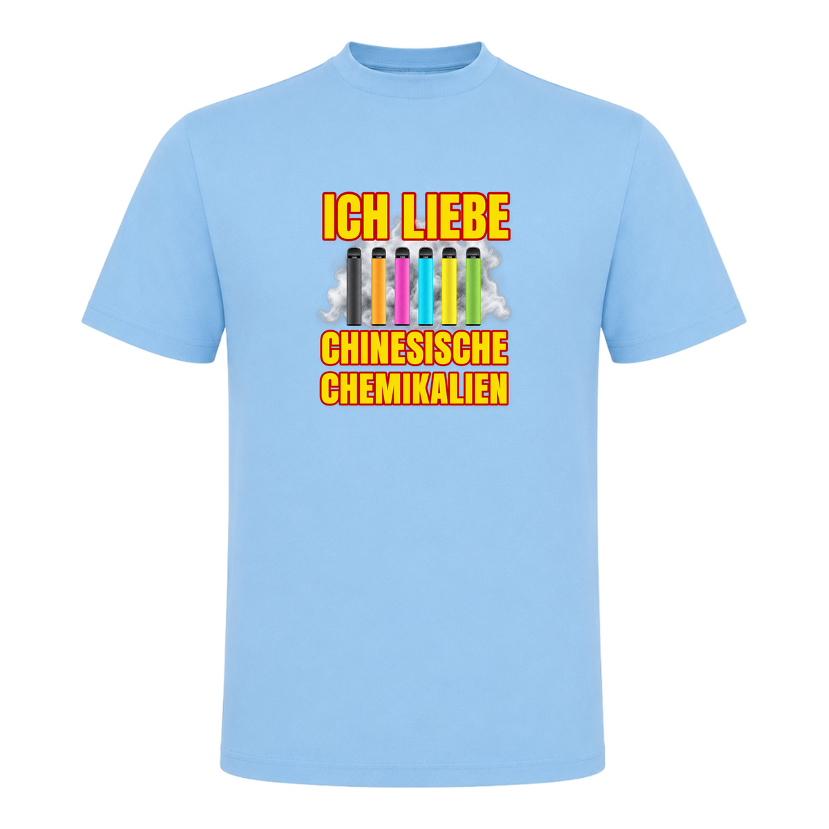 Unisex T-Shirt Ich Liebe Chinesische Chemikalien - Sky Blue