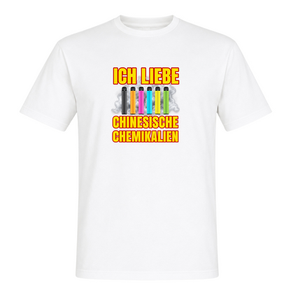 Unisex T-Shirt Ich Liebe Chinesische Chemikalien - White