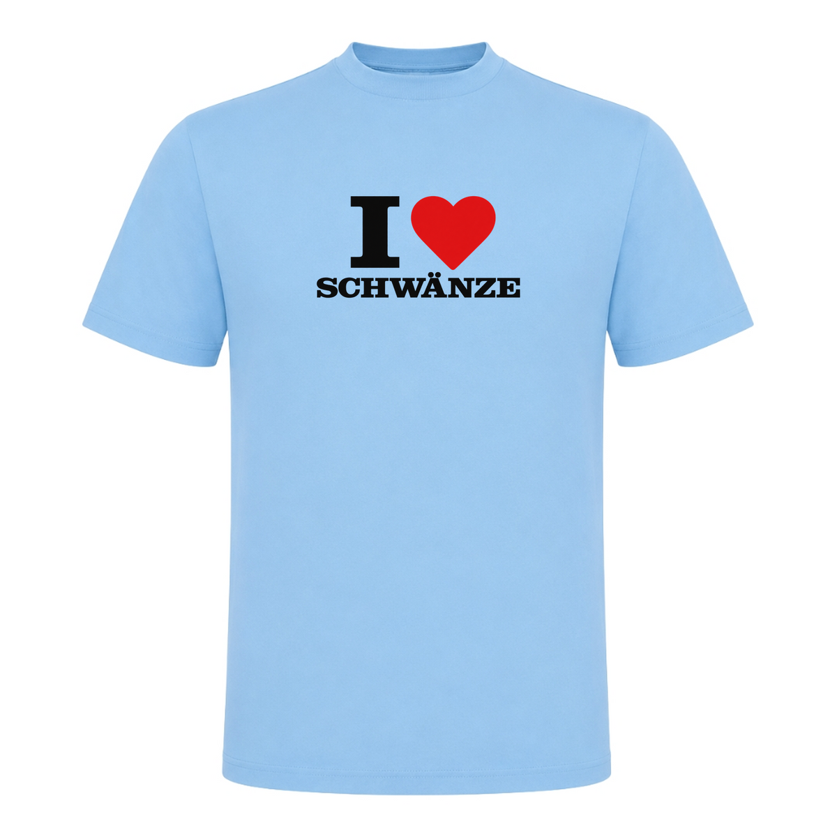 I ♥️ Schwänze Unisex T-Shirt - Sky Blue