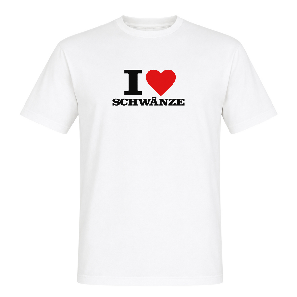 I ♥️ Schwänze Unisex T-Shirt - White