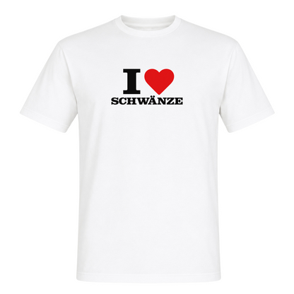 I ♥️ Schwänze Unisex T-Shirt - White