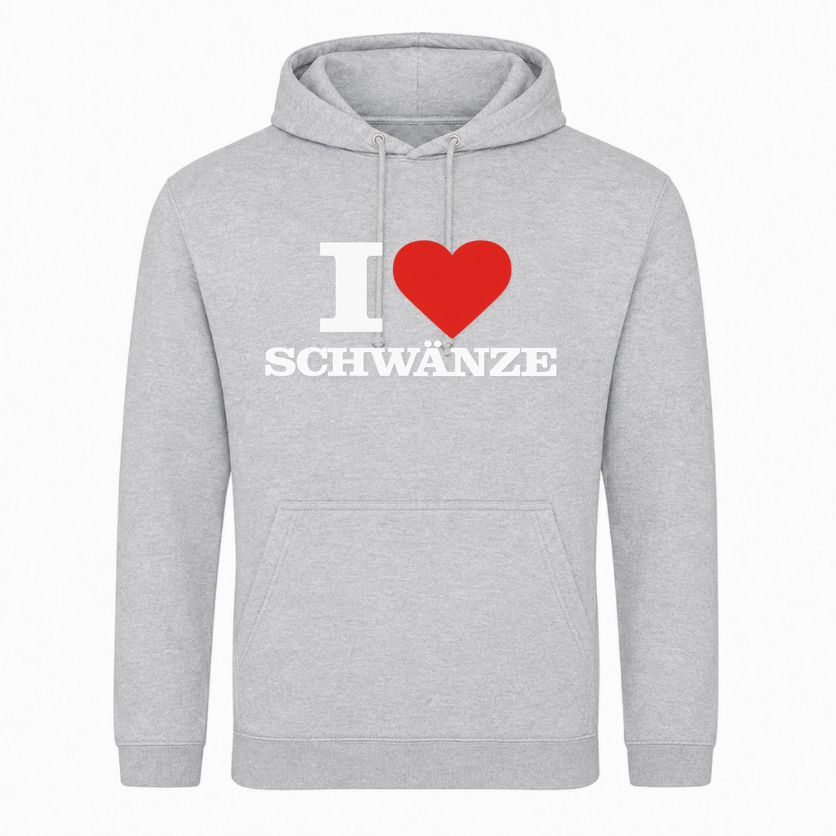I ♥️  Schwänze Unisex Hoodie -  Heather Grey
